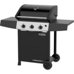 Cadac Commander 3 Burner Gas Braai - With Double Side Tables