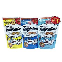 Whiskas Temptations Snacks For Cat Mix Flavors Raised 3 Pack 85 G.x 3 Pack .