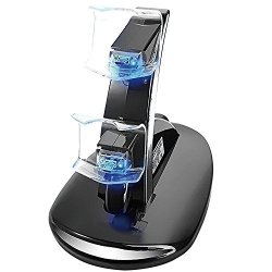 PS4 Controller Charger Charging Station Dual USB Charger Charging Station Stand For Sony Playstation 4 PS4 Controller And PS4 Pro Controller