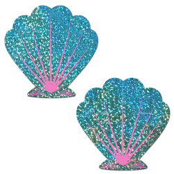 Turquoise Mermaid Sea Shell Nipple Pasties
