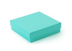 The Display Guys Pack Of 25 Teal Green 3 1 2X3 1 2X1 Inches Cotton Filled Paper Jewelry Box Gift Display Case 33