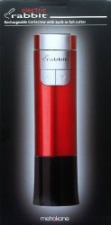 Metrokane Electric Rabbit Rechargeable Corkscrew With Built-in Foil Cutter Red