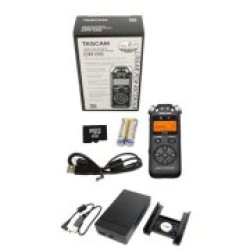 Tascam Dr-05 Handheld Portable Digital Audio Recorder W sd Card & Battery Pack