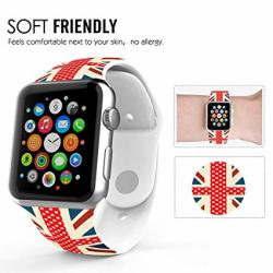 Apple Watch Band 42MM Soft Silicone Replacement Sport Band For 42MM Models White
