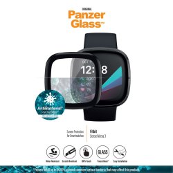 Fitbit Panzerglass Sense 2 VERSA 4 - Black Anti-bacterial