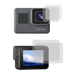 Taisioner 9H Screen Protective Film Lens Protect Foils 2PCS Each For Gopro HERO5 HERO6 Accessories