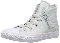 Converse Kids' Chuck Taylor All Star Pull-zip High Top Sneaker Grey navy 2 M Us Little Kid