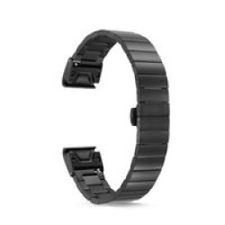 Replacement Butterfly Stainless Band For Garmin Fenix 5S 20MM Black