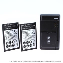 YN4L 2 X 3500MAH Replacement Batteries For LG G4 F500 H810 H811 LS991 BL-51YF + Wall Dock Charger Bundle