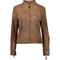 Women's Bella Rusty Brown 100% Napa Leather Jacket- - 4XL