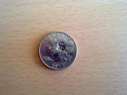 1997 Usa Quarter Dollar Error Coin With Extreme Planchet Flaws On Both Sides