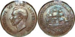 Finest Known Stunner 1943 S.africa 1p Penny Ngc Certified Ms65bn Superb Chocolate Lustre