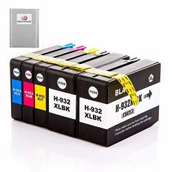 Nextpage Compatible Ink Cartridge Replacement For Hp 932XL 933XL Officejet 6600 6700 6100 7612 7610 7110 Printers 2 Black 1 Cyan 1 Magenta 1 Yellow 5 Pack
