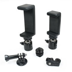 Livestream Gear - 2X Locking Ball Head With 2 Phone Mounts Md. & LG And Hot...