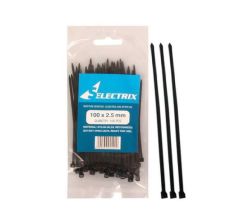 Cable Ties 2.5MM X 100MM Black - 100 Pieces Per Pack Pack Of 5