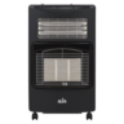 Alva Black Dual Power Gas & Electric Heater