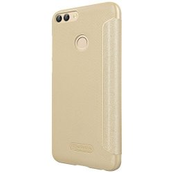 Kepuch Sparkle Huawei P Smart Flip Case - Ultra-thin Pu Leather Case Shell Hard Case Cover For Huawei P Smart - Gold
