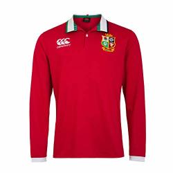 Canterbury Of New Zealand British And Irish Lions Rugby Men's Long Sleeve Classic Jersey Tango Red 2XL