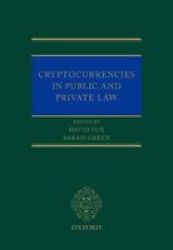 Cryptocurrencies In Public And Private Law Hardcover