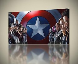 Captain America Civil War Iron Man Canvas Print Wall Art Giclee 4 Sizes CA212 Huge