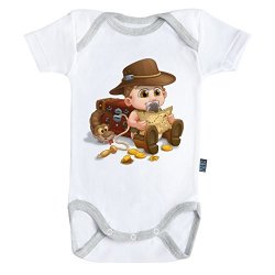 Baby Geek One Day I Will Be An Archeologist Bodysuit onesie Short Sleeves - 100% Cotton 18-24M