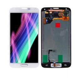 White Lcd Screen Digitizer Assembly Replacement +home Flex For Samsung Galaxy S5 I9600 G900 G900A