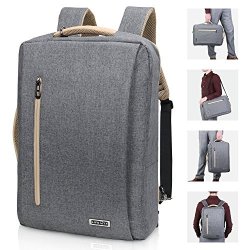 Lifewit Convertible Backpack 15.6 Inch Laptop Shoulder Briefcase 3 In 1 Multi-functional Messenger Bag With USB Charging Port Business College Travel Satchel School Bookbag