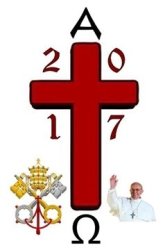 2017 - Papal Design Paschal Easter Candle - 100 X 400MM