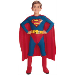 Boys Superman Fancy Dress Costume - Ages 4 - 5
