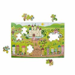 Melissa & Doug Natural Play Giant Floor Puzzle: Princess Fairyland 60 Pieces Great Gift For Girls And Boys - Best For 5 6 7 And 8 Year Olds
