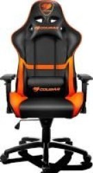 Cougar Armor Gaming Chair Black And Orange