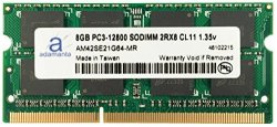 Adamanta 8GB 1X8GB Laptop Memory Upgrade For Dell Inspiron 15 3000 Series 3521 DDR3L 1600MHZ PC3L-12800 Sodimm 2RX8 CL11 1.35V Notebook RAM Dram