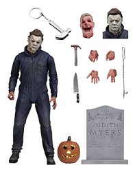 Halloween 2018 Michael Myers Ultimate Horror Action Figures Pumpkin With LED Light 7IN Scale Classic Movie Doll Toys Gift
