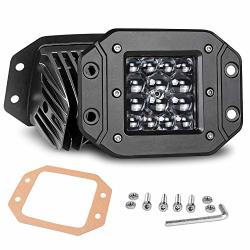 2PCS 5 Quad-Row LED Cubes, Flush Mount Pods Offroad Driving Lights 