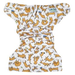 Bamboo Baby Nappy Cover - Sausage Dog