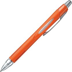 Uni Jeststream Alpha-gel Grip 0.7mm Ballpoint Pen Orange Silver Body Sxn25007m.4