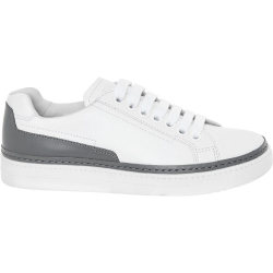 Prada White Leather Low-top Sneakers