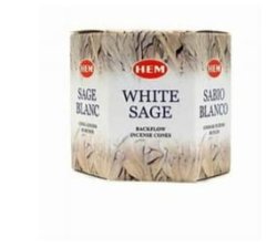 White Sage Backflow Incense Cones 40 Cones