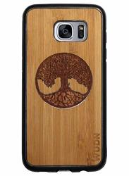 Wooden Phone Case Tree Of Life - Bamboo Sky Compatible With Galaxy S7 Edge Samsung Galaxy S7 Edge