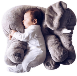 55cm Stuffed Elephant Toy Pillow For Baby