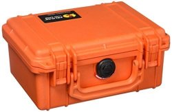 Pelican 1150 Camera Case With Foam Orange