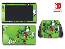 New Super Mario Smash Bros Yoshi Egg Luigi Video Game Vinyl Decal Skin Sticker Cover For Nintendo Switch Console System