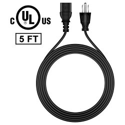 Ul Listed Fite On 5FT Ac Power Cord Cable Plug For Gemini CDJ-600 CD MP3 USB Player XGA-4000 Amplifier