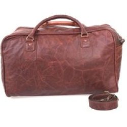 King Kong Leather Overnight Leather Travel Bag Gobi