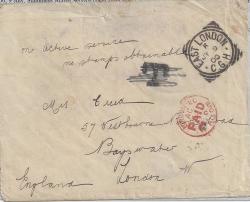 South Africa 1900 Anglo Boer War Oas Cover From East London To London Fine