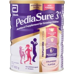 PediaSure Nutritional Supplement For Growing Children Strawberry 3+ 850G
