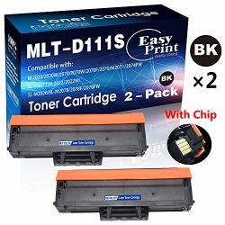 2-PACK Compatible Samsung M2020W M2070W M2074FW M2078FW Printer Toner Cartridge Replacement Used For 111S D111S MLT-D111S Toner Cartridge Sold By Easyprint