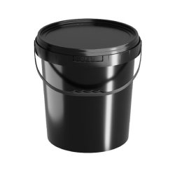 Black 5L Bucket + Handle + Lid