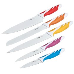 5 Pce S S Non-stick Coated Knife Set