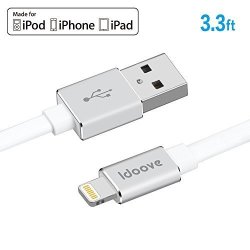 Idoove 3FT 1M Lightning To USB Apple Mfi Certified Flat Charging Cable For Iphone 8 X 7PLUS 7 6S 6S PLUS 6 6 Plus Ipad MINI Ipad Air